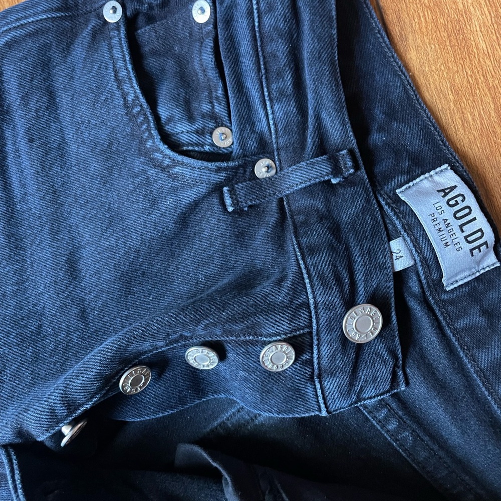 Agolde Midnight Blue Button-Fly Jeans 24